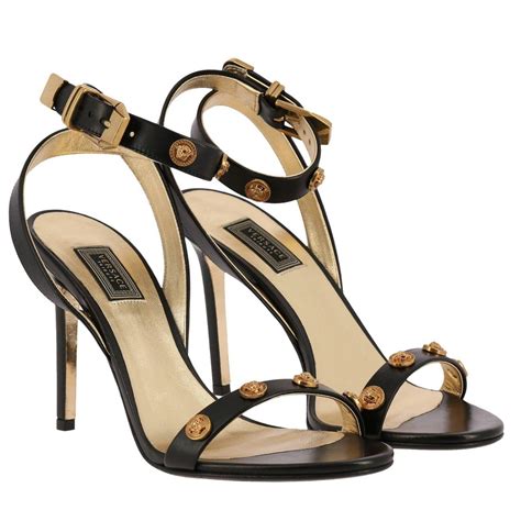 versace womens shoes vs315148-1b|Versace sandals for women.